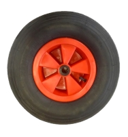 Luftgummi hjul trillebr 4.00 x 8. Nav 20 x 80 mm.