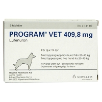 Program 6 tabletter til 21-40kg. hunde